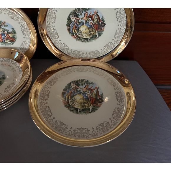 Crest O Gold Sabin Warranted 22K Vintage, Antique Dinnerware - Picture 3 of 16